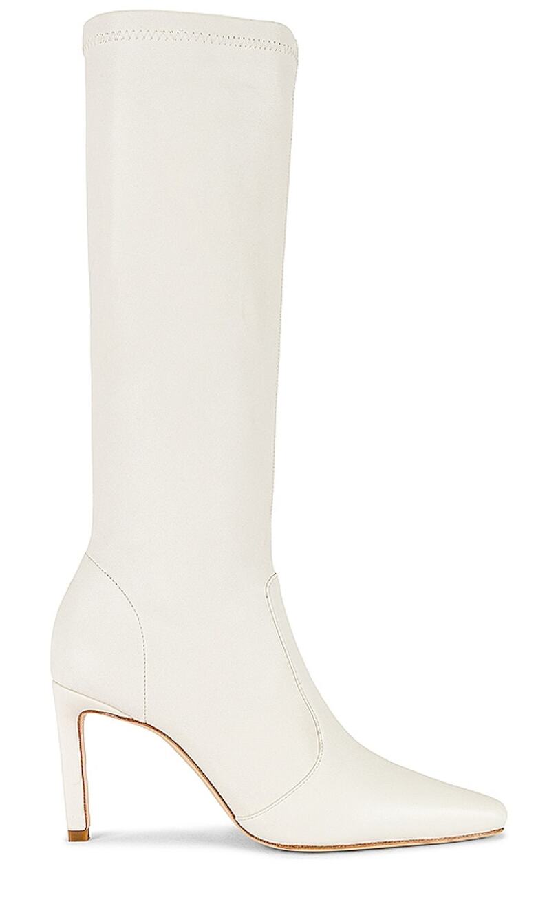 Camila Coelho Sleek White Cara Boots Size 6.5 - Picture 1 of 6